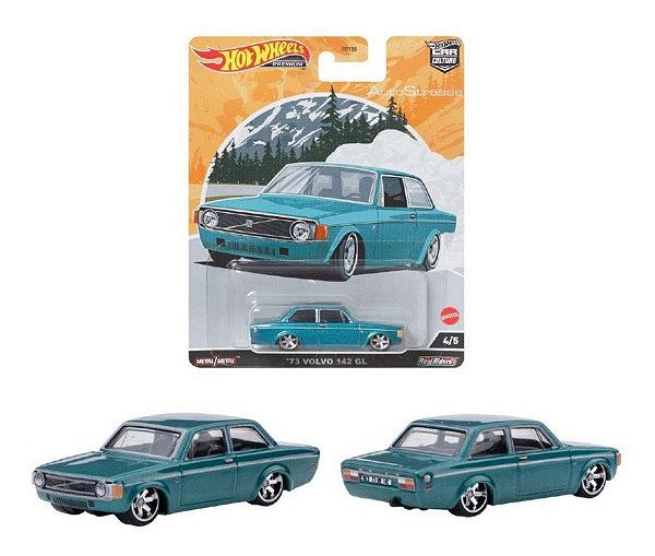 Miniatura Hot Wheels Premium '73 Volvo 142 GL 4/5