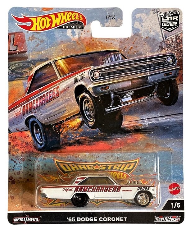 Miniatura Hot Wheels 1965 Dodge Coronet Dragstrips 1/64 Coleção Drag Racing