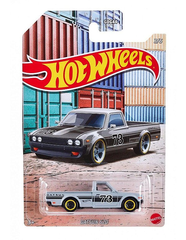 Miniatura Hot Wheels Hot Pickups Datsun 620 1/64 Cinza