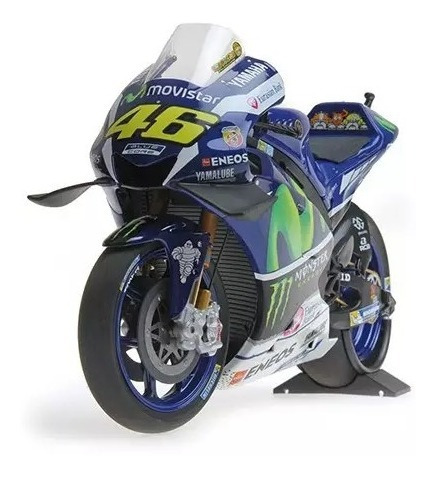 Miniatura MotoGP Yamaha YZR-M1 Movistar Valentino Rossi 2016 1/12 Minichamps