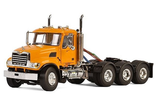 Miniatura Caminhão Mack Granite 8x4 Yellow USA Basic Line 1/50 WSI 33-2019