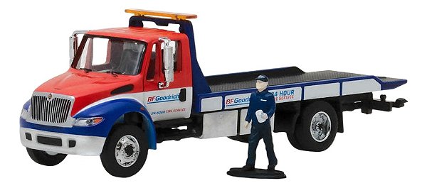 MINIATURA CAMINHÃO DE REBOQUE E BONECO 1/64 GREENLIGHT