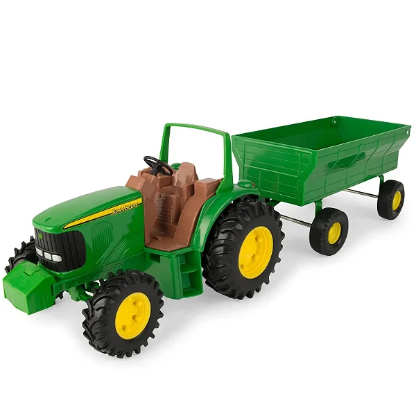 Miniatura 1:16 Trator Com Vagão John Deere (37163)