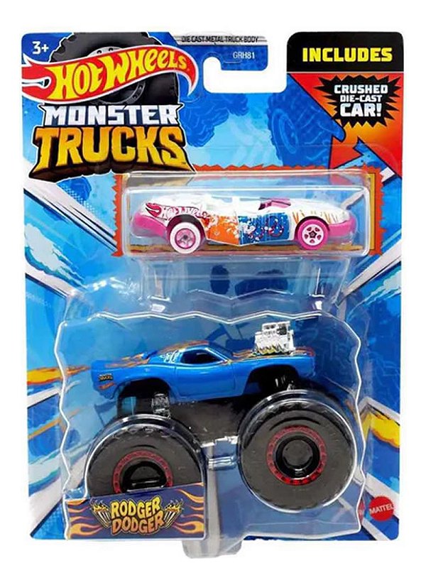 Miniatura Hot Wheels Monster Trucks Rodger Doger (3713)
