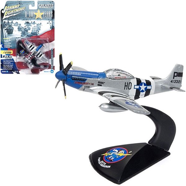 MINIATURA AVIÃO JOHNNY LIGHTNING NA P-510 MUSTANG 1/144