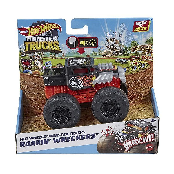 Miniaturas Hot Wheels Monster Trucks Roarin Wreckers Bone