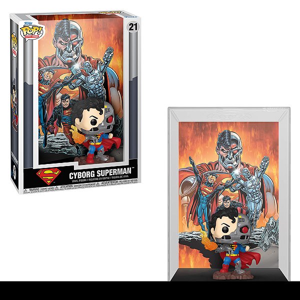 Funko Pop! Comic Covers DC Cyborg Superman #21 - Reign of the Superman