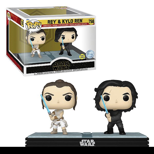 Funko Pop! Moments Star Wars Rey vs Kylo Ren #758 - Exclusivo