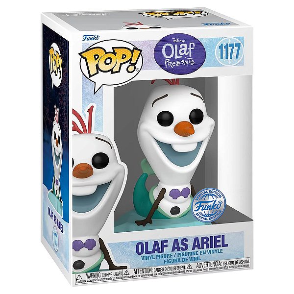 FUNKO POP DISNEY OLAF PRESENTS OLAF AS ARIEL 1177 EXCLUSIVO