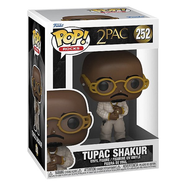Funko Pop! Rocks 2Pac Tupac Shakur #252 Boneco de Vinil
