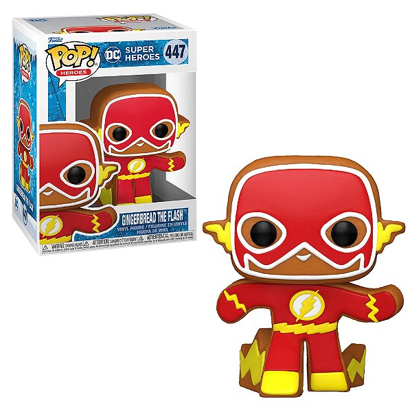 Funko Pop! DC Holiday The Flash Gingerbread #447 - Edição de Natal