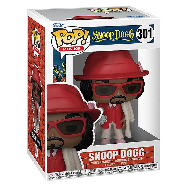 Funko Pop! Rocks: Snoop Dogg #301 – Ícone do Hip-Hop e Lifestyle