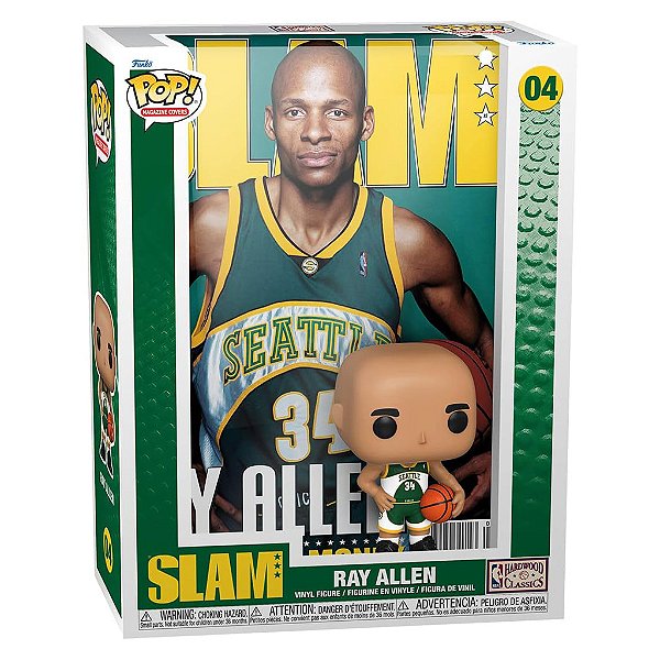 Funko Pop! NBA Cover SLAM: Ray Allen #04 – Edição Especial de Colecionador
