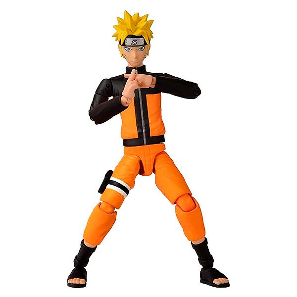 Boneco Action Figure Naruto Uzumaki Anime Heroes Bandai - 15cm Articulado