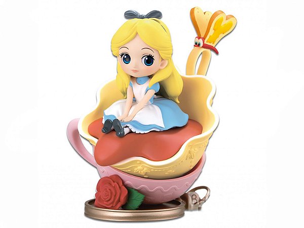 ESTÁTUA BANPRESTO ALICE VERSÃO B Q POSKET DISNEY CHARACTERS