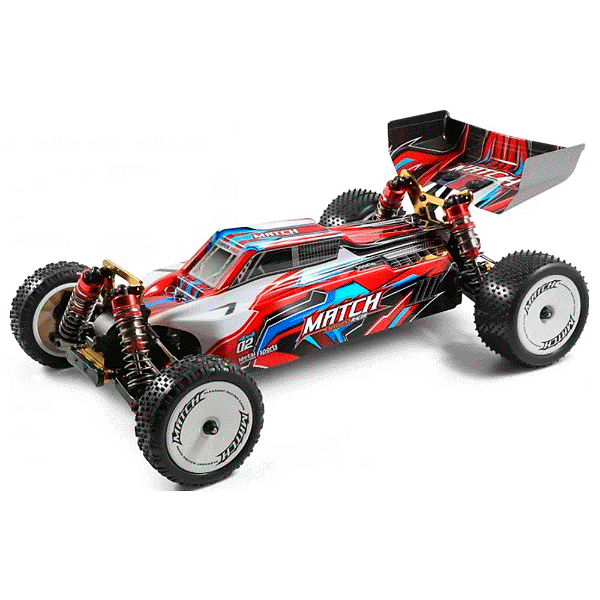 Automodelo Wltoys Buggy Match 1/10 4WD com Chassi de Metal e 45km/h