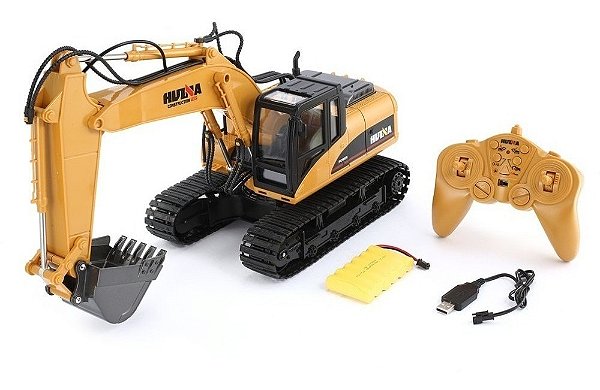 Escavadeira De Controle Remoto 1/14 Huina 1550