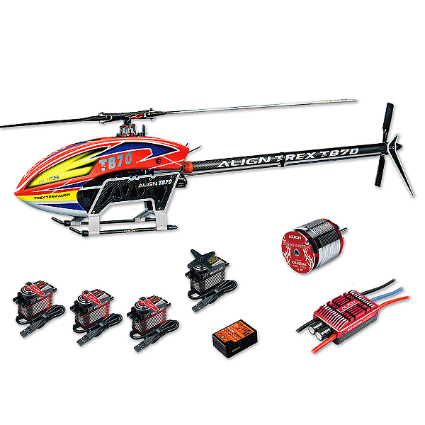 Helicóptero Align TB70 Top Combo Elétrico - Classe 700 RH70E53XT