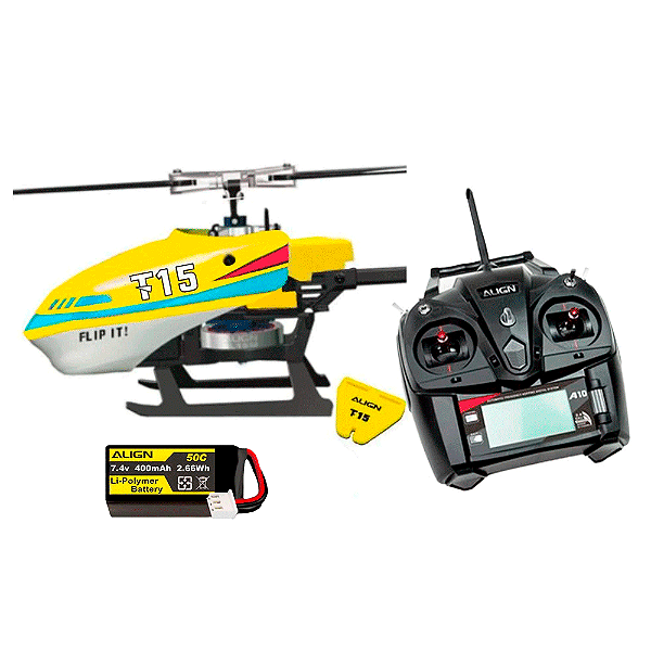 Helicóptero Modelismo Align T15 TA Super Combo - Direct Drive RH15E32XT