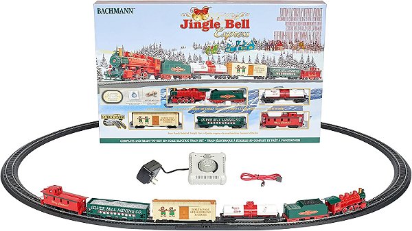 Ferromodelismo Trem Elétrico de Natal Bachmann Jingle Bell Express E-Z Set HO - 00724