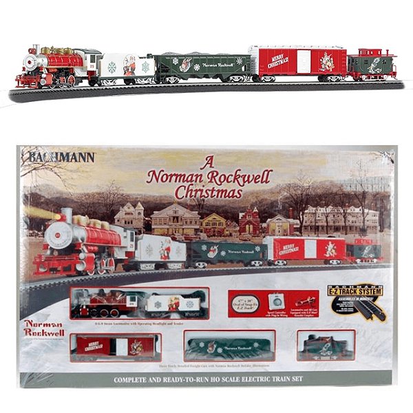 Ferromodelismo Trem Elétrico de Natal Bachmann Rocky Mountain E-Z Set HO 00741