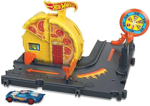 Pista Hot Wheels City Speedy Pizza Pick-Up (9708)