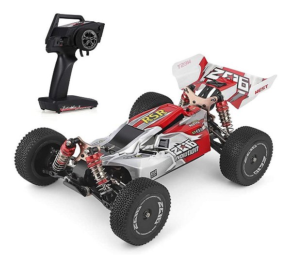 Automodelo WLtoys Buggy 144001 Chassi de Metal 60km/h 4X4
