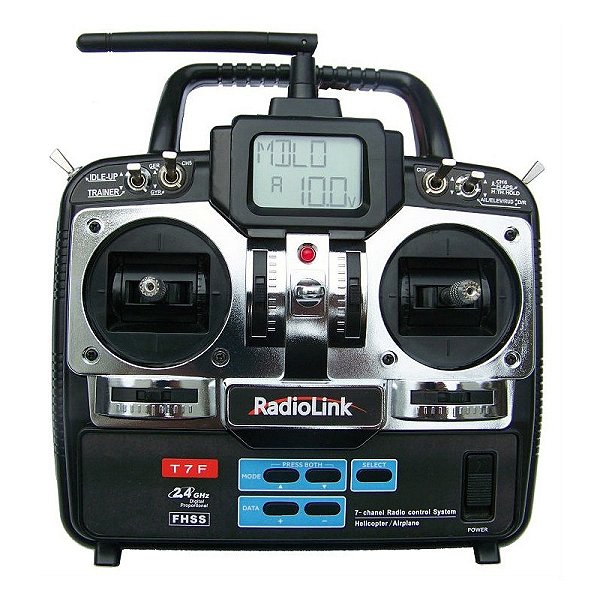 Rádio Controle Modelismo 7CH T7 AIR/HELI 2.4GHZ Rádio Link