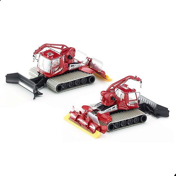 Miniatura Pistenbully 600 Siku Escala 1/50 Veículo de Neve com Pá Móvel
