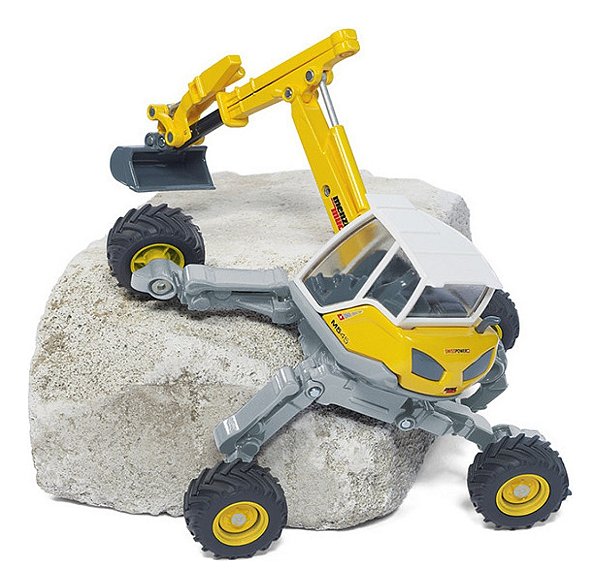 Miniatura Escavadeira Aranha Siku Menzi Muck Escala 1/50 Máquina de Terreno Extremo