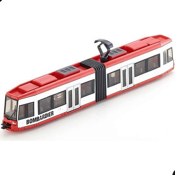 Miniatura Trem Bonde Urbano Bombardier Siku 1/87 Metal Diecast