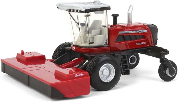 Miniatura Segadora Enleiradora Massey Ferguson WR265 ERTL Escala 1/64 em Metal