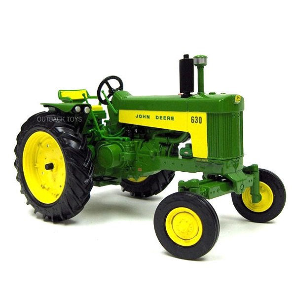 Miniatura Trator Agrícola John Deere 630 ERTL Escala 1/16 Metal Prestige Collection