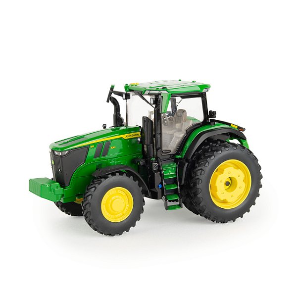 Miniatura Trator Agrícola John Deere 7R 330 ERTL 1/32 Diecast e Rodado Duplo