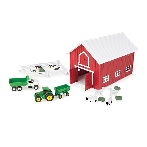 Conjunto Celeiro John Deere 1:64 com 24 Peças - Modelo 47333