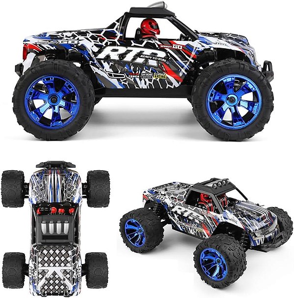 Automodelo WLtoys Speedy Go Desert Truck 4x4 Motor 550 e Chassi em Metal 60km/h