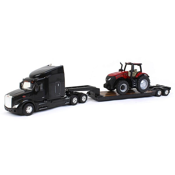 Conjunto Caminhão Peterbilt 579 com Trator Case IH AFS Connect 1/32 ERTL