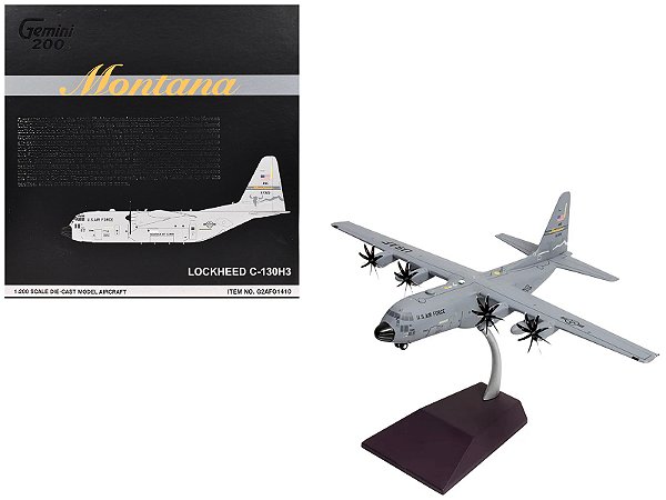 Avião GeminiJets U.S. Air Force Lockheed C-130H Hercul 1:200