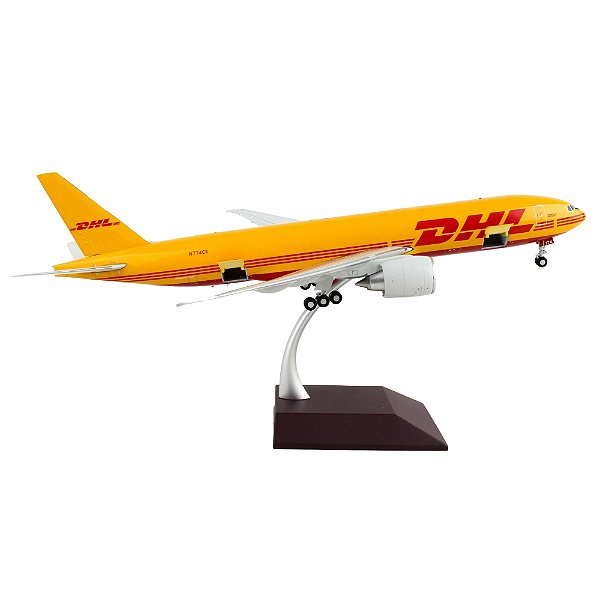 Miniatura Avião Cargueiro Boeing 777-200LRF DHL / Kalitta Air Gemini Jets 1:400