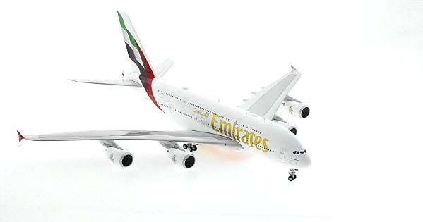 Miniatura Avião Airbus A380 Emirates Gemini Jets 1:200 Metal Diecast
