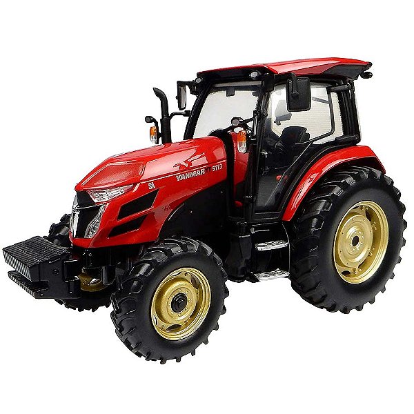Miniatura Trator Yanmar YT5113 Universal Hobbies Escala 1:32 Metal Diecast Detalhado Licenciado