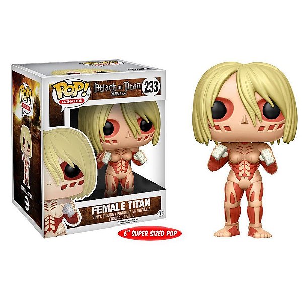 Funko Pop Attack on Titan Female Titan #233 Pop! Animation Vinyl 9,5 cm Colecionável