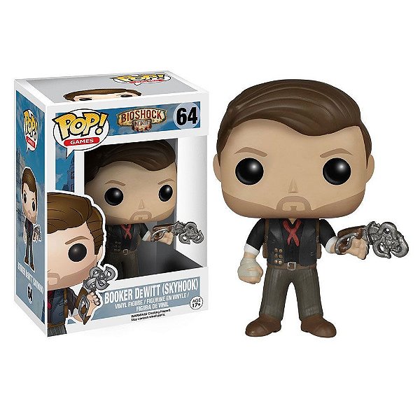 Funko Pop Bioshok Booker Dew.skyhook #64 Pop! TV Vinyl 9,5 cm Colecionável