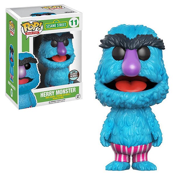 Funko Pop Sesame Street Herry Monster #11 Pop! Tv Vinyl 9,5 Cm Colecionável Vinil 9,5 cm Oficial ...
