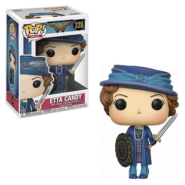 Funko Pop Wonder Woman Etta Candy #228 Pop! TV Vinyl 9,5 cm Colecionável