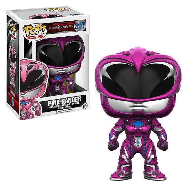 Funko Pop Power Rangers Pink Movie #397 Pop! TV Vinyl 9,5 cm Colecionável