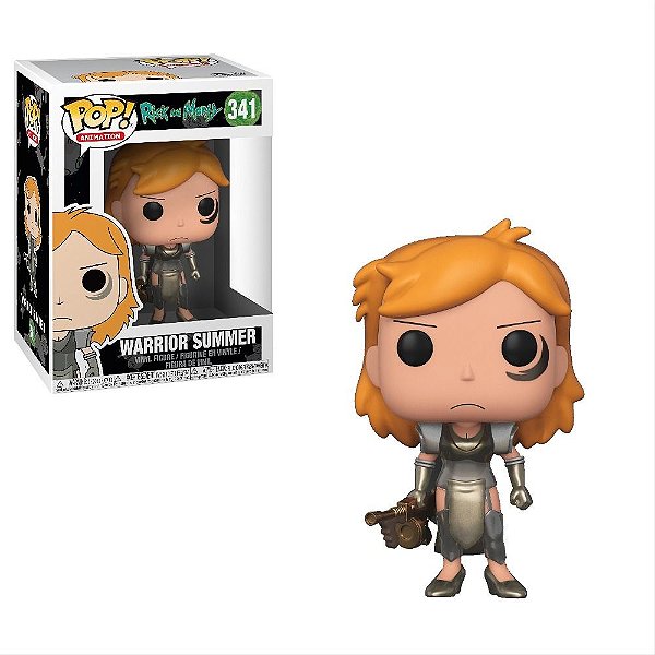 Funko Pop Rick and Morty Warrior Summer #341 Pop! Animation Vinyl 9,5 cm Colecionável