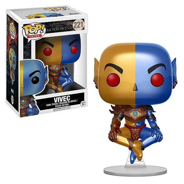 Funko Pop The Elder Scrolls Vivec #221 Pop! Tv Vinyl 9,5 Cm Colecionável Vinil 9,5 cm Oficial Funko