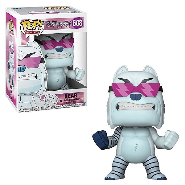 Funko Pop Teen Titans Go Bear #608 Pop! TV Vinyl 9,5 cm Colecionável