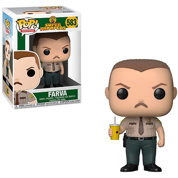 Funko Pop Super Troopers Farva #583 Pop! TV Vinyl 9,5 cm Colecionável